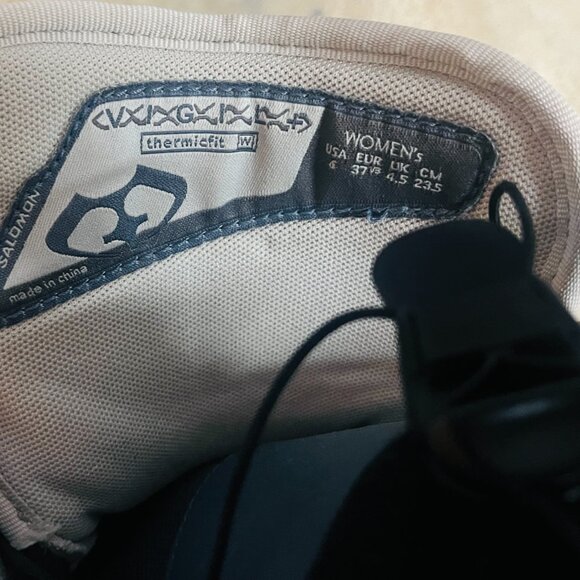 Salomon Thermicfit Women's Snowboard Boots Size 6 Cream/Blue Speed Lacing ❄️ - Picture 7 of 7